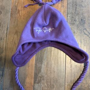 NWOT Taylor Swift Speak now purple fleece winter hat one size